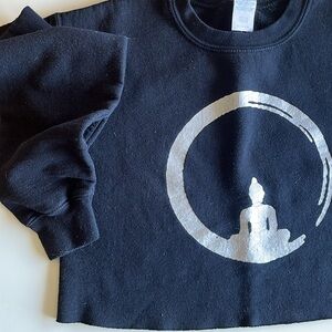 Black Cropped Sweatshirt